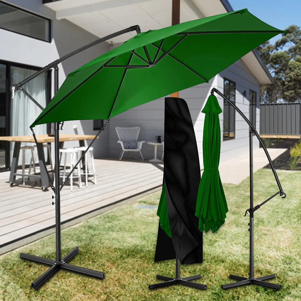 Patio Umbrella Tie Strap 5X Fixed Polyester Parasol Holder Metal Hook