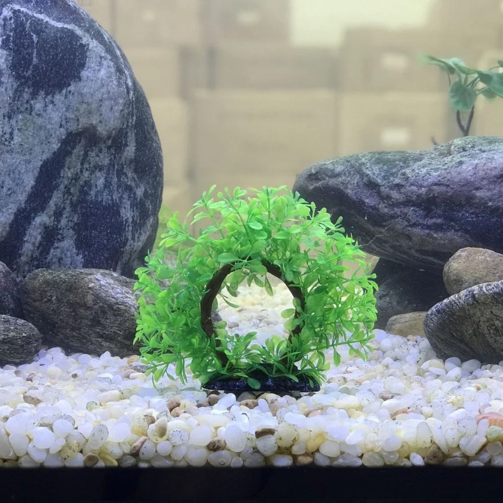 Underwater Wreath Artificial Plastic Aquarium Fish Tank Aquatic Fake