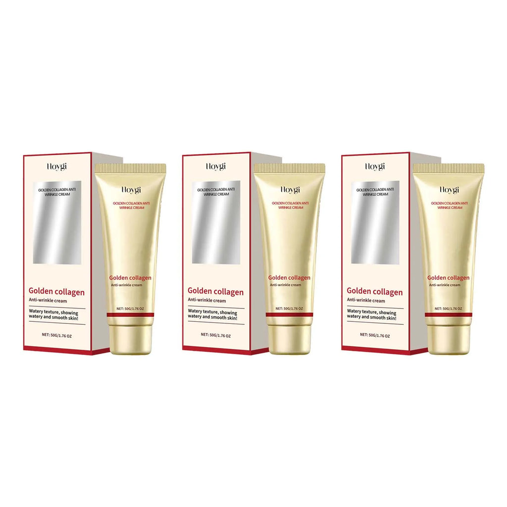 24K Gold Collagen Face Cream – Anti-Wrinkle Firming Moisturizer Gold Collagen Face Cream Zpaxo 3 x 50g boxed
