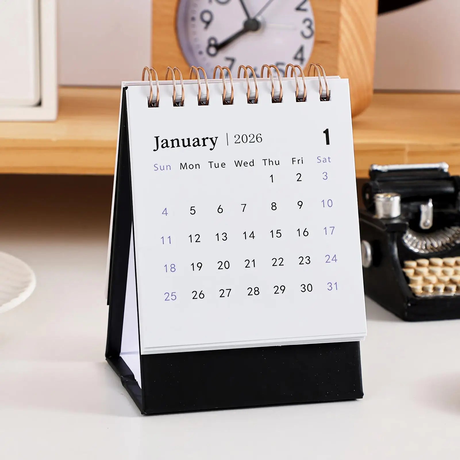 2026 Mini Desk Calendar Small Office Desktop Planner Daily Schedule