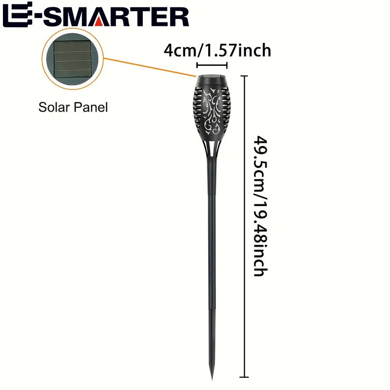 12 LED Solar Flame Torch Light – Flickering Garden Path Lamp Solar Garden Light Zpaxo
