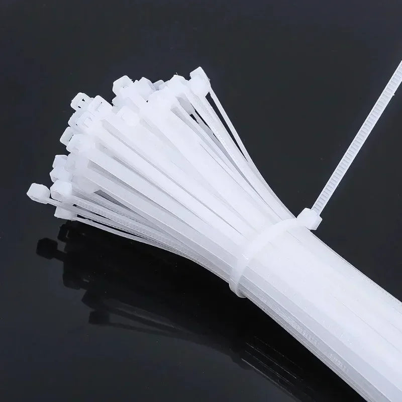 Nylon Cable Ties Adjustable Self-locking Cord Ties Straps Fastening Loop Reusable Plastic Wire Ties For Home Office Zpaxo