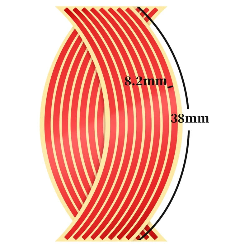 Reflective Wheel Rim Stripe Tape – Motorcycle & Bike Stickers