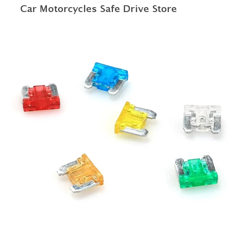 CM24pcs Car Fuses 5A 10A 15A 20A Low Profile Micro Mini Blade Truck