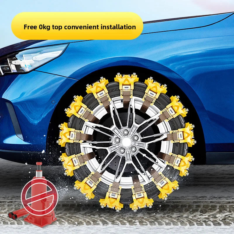 Heavy-Duty Snow Tire Chains – Universal SUV & Car Winter Traction