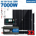7000W Portable Solar Power 600W High-efficiency Panel 100A Controller