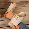 Trend Women Slippers Casual Flat Designer Shoes Lightweight Comfortable Sports Slippers Fashion Designer Sandals Slides Women Zpaxo Beige 42