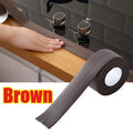 PVC Waterproof Sealing Tape Bathroom Toilet Caulk Tapes Kitchen Sink Countertop Mildew Fouling Proof Sealer Self Adhesive Strip Zpaxo brown 2m 3.8cm