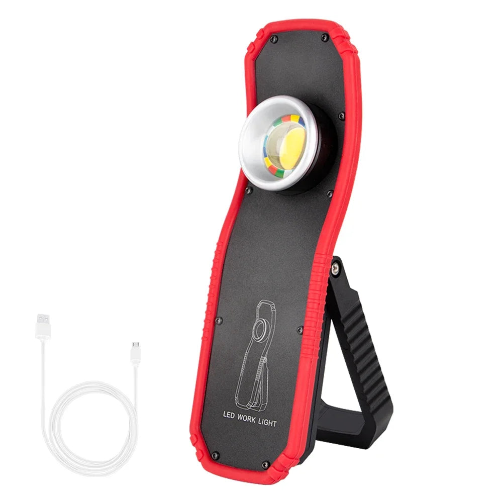 COB LED Work Light – USB Rechargeable Magnetic Camping Lantern COB LED Work Light Zpaxo Default Title