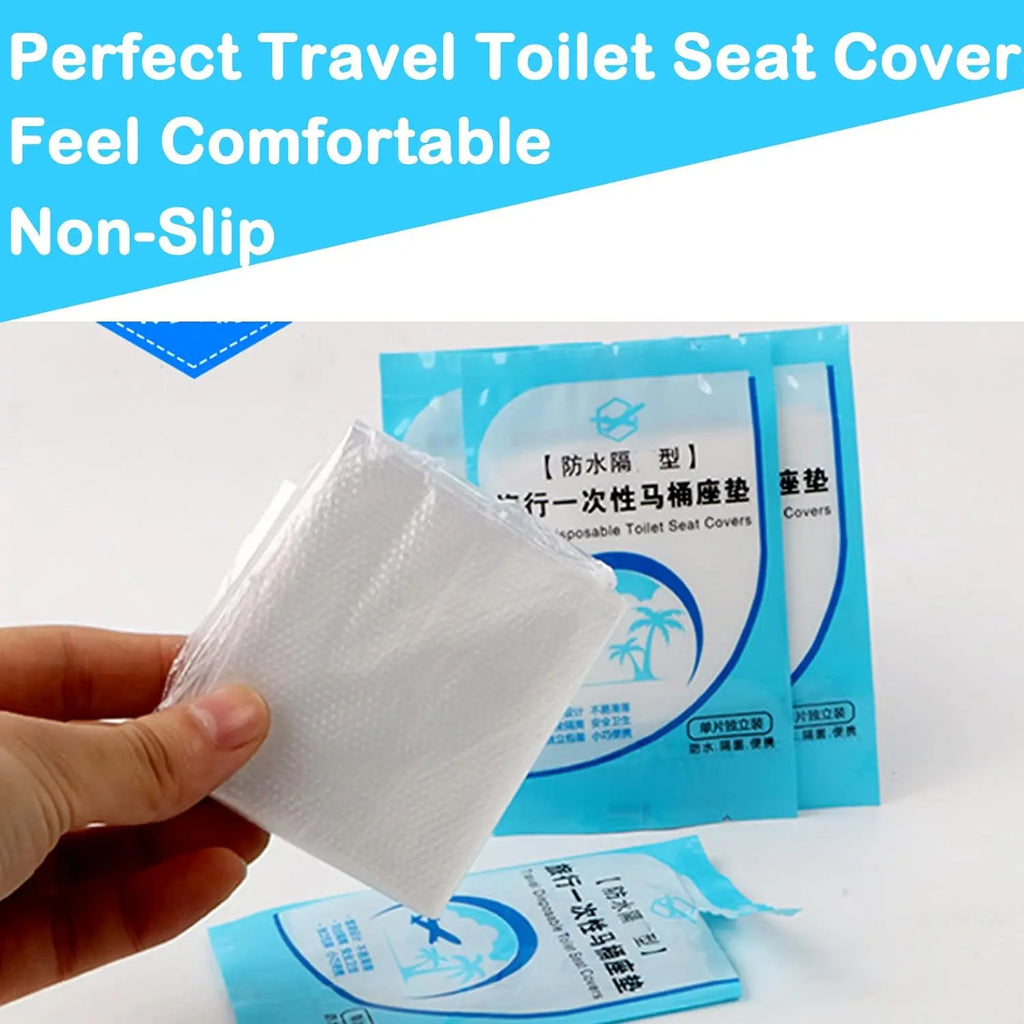 100-Pack Disposable Toilet Seat Covers – Travel & Potty Training