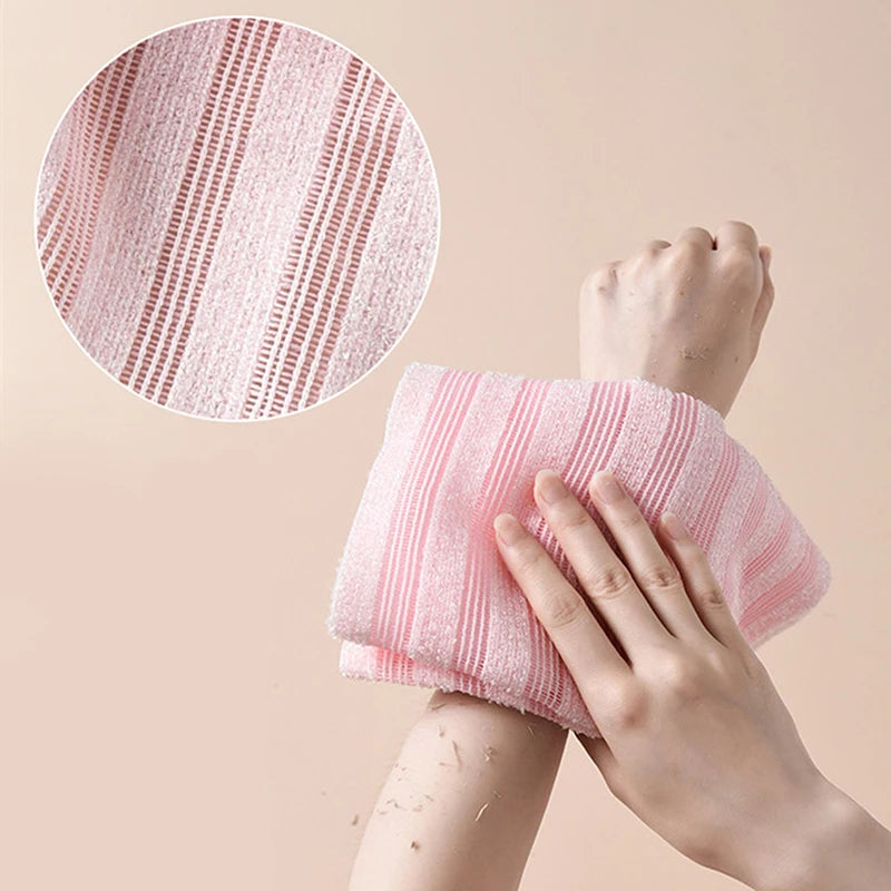 Japanese Rubbing Washcloth Bath Nylon Towel Brush For Back Towels Exfoliating Scrub Shower Sponge Body Bathroom Accessories Zpaxo