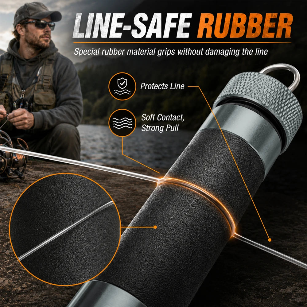 2-in-1 Fishing Line Puller Tool Alloy Material Durable Gear Zpaxo
