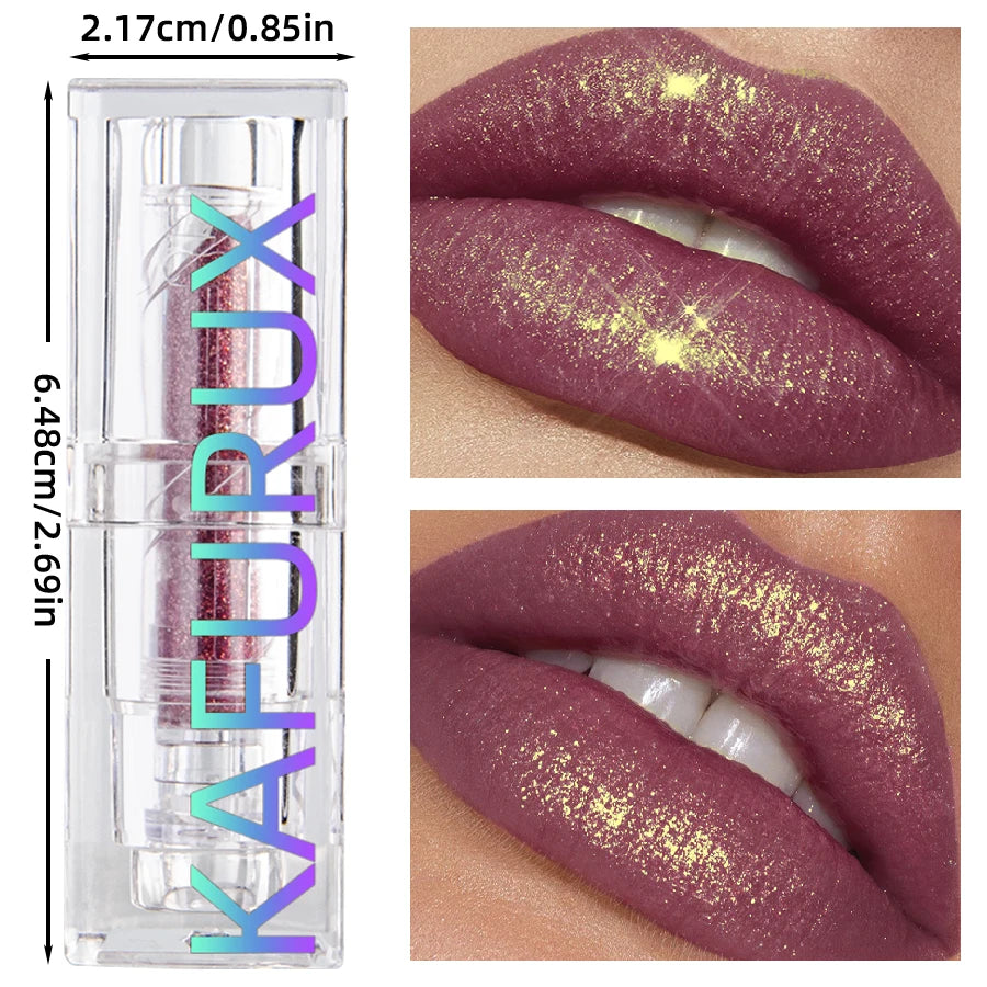 Multi-color Glitter Lipstick Beauty Girl Diamond Waterproof Lip Tint