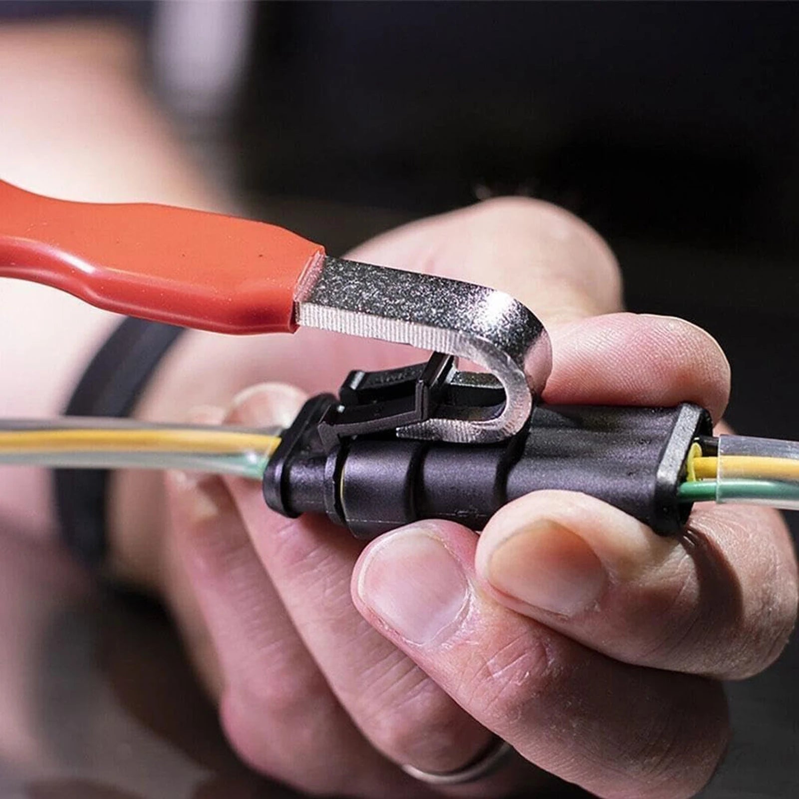 Professional Automotive Electrical Connector Disconnect Tool Dual-Ended Design with Non-Slip Grip for Car Terminal Removal Zpaxo