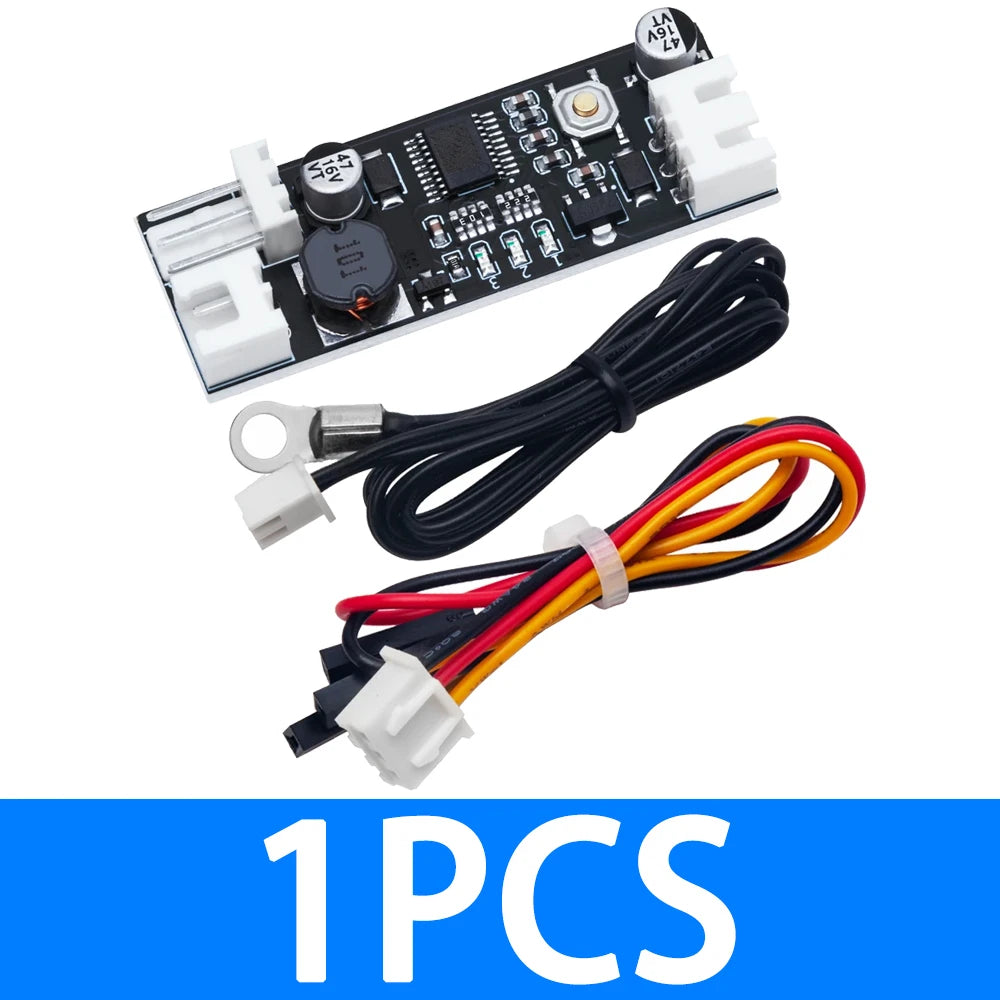 Single 12V 0 8A DC PWM 2-3 Wire Fan Temperature Control Speed Zpaxo 1pcs