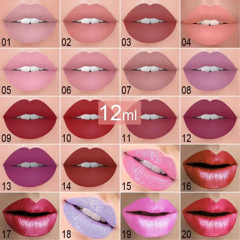 Make Up Lips Matte Liquid Lipstick Waterproof Long Lasting Sexy Zpaxo