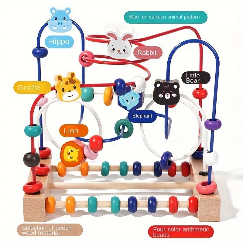 Toys Infants Puzzles Wrapped Beads Toddlers Figure Out Learn About