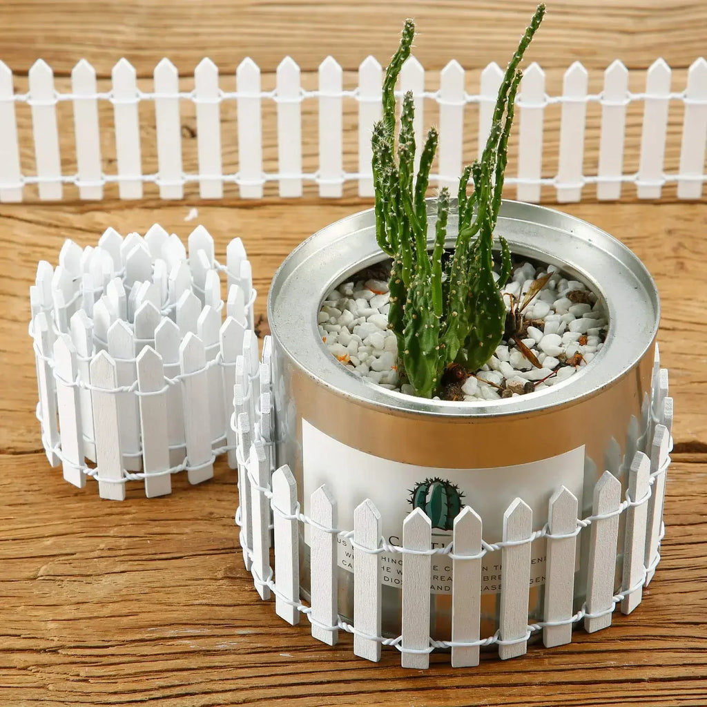 Miniature Wooden Fairy Garden Fence – DIY Micro Landscape Decor Miniature Garden Decor Zpaxo