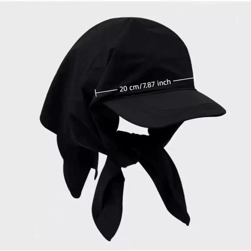 Unisex Bandana Visor Hat – Adjustable UV Sun Protection Cap