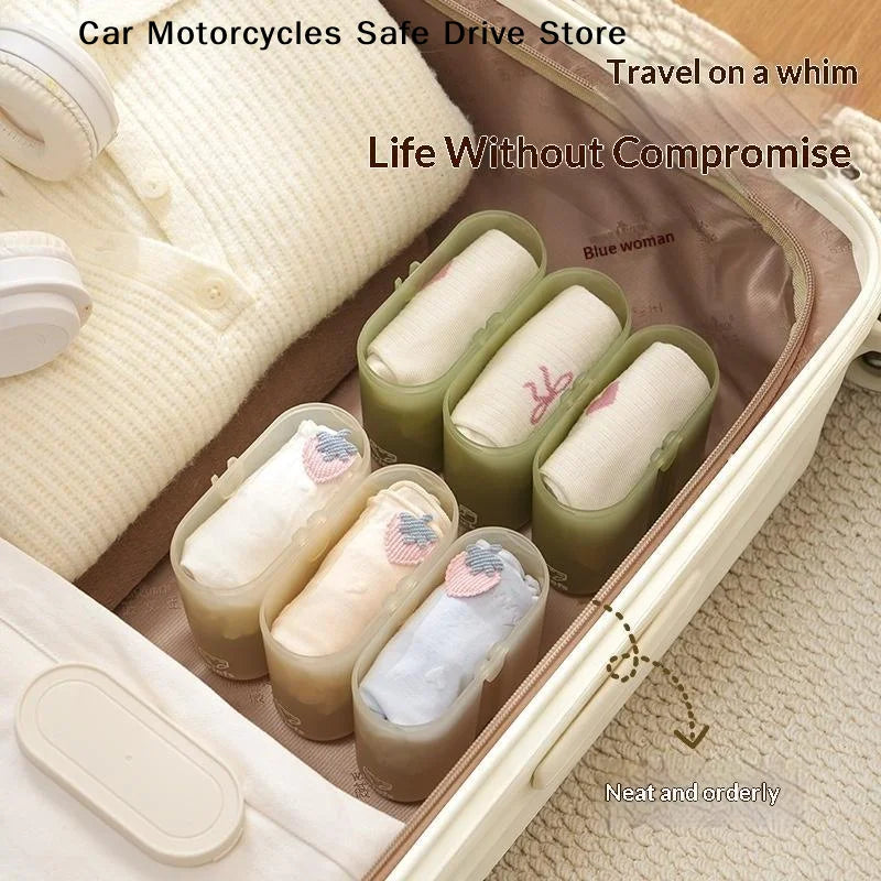 CMPortable Sealed Storage Box Travel Underwear Socks Home Business