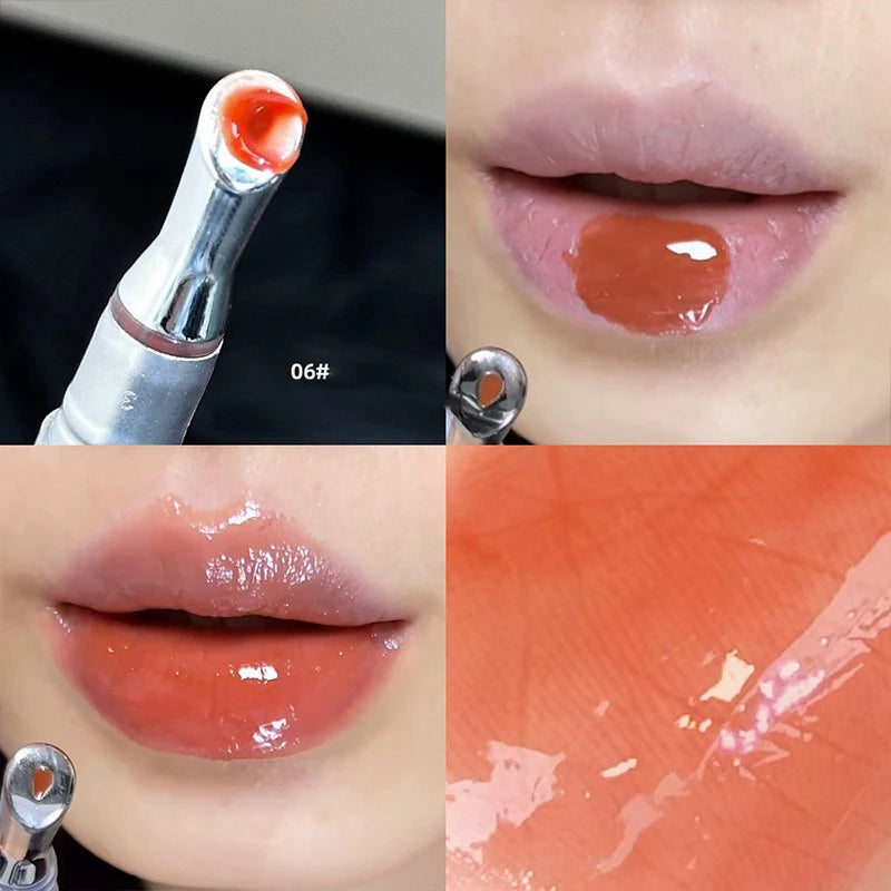 Mirror Watery Lip Gloss Iron Brush Head Lasting Moisturizing Zpaxo 06
