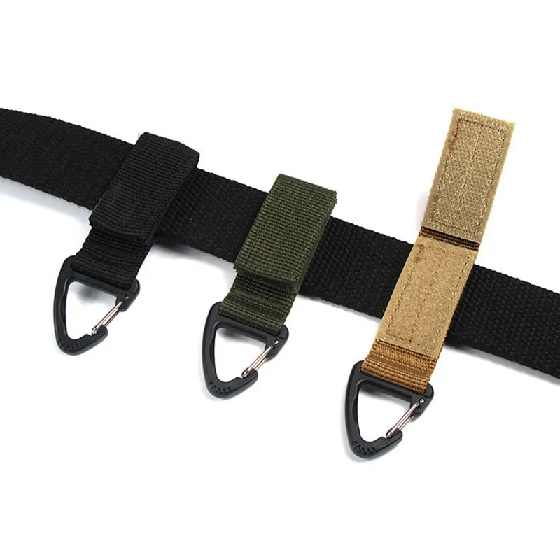 Tactical MOLLE Webbing Buckle Clips 3/6/9-Pack | Carabiner Hook