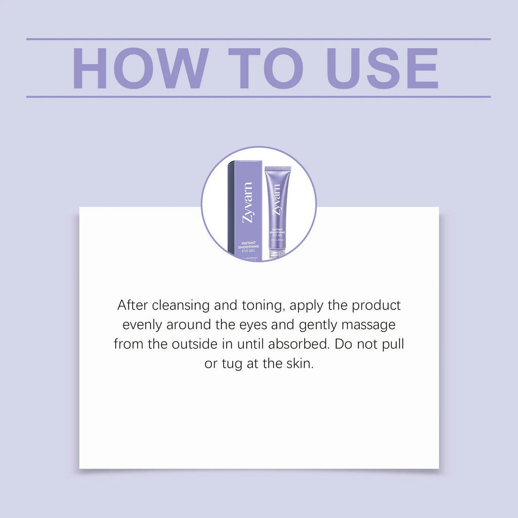 ZYVARN Instant Lift Eye Gel – Anti-Puffiness & Dark Circles Eye Treatment Gel Zpaxo