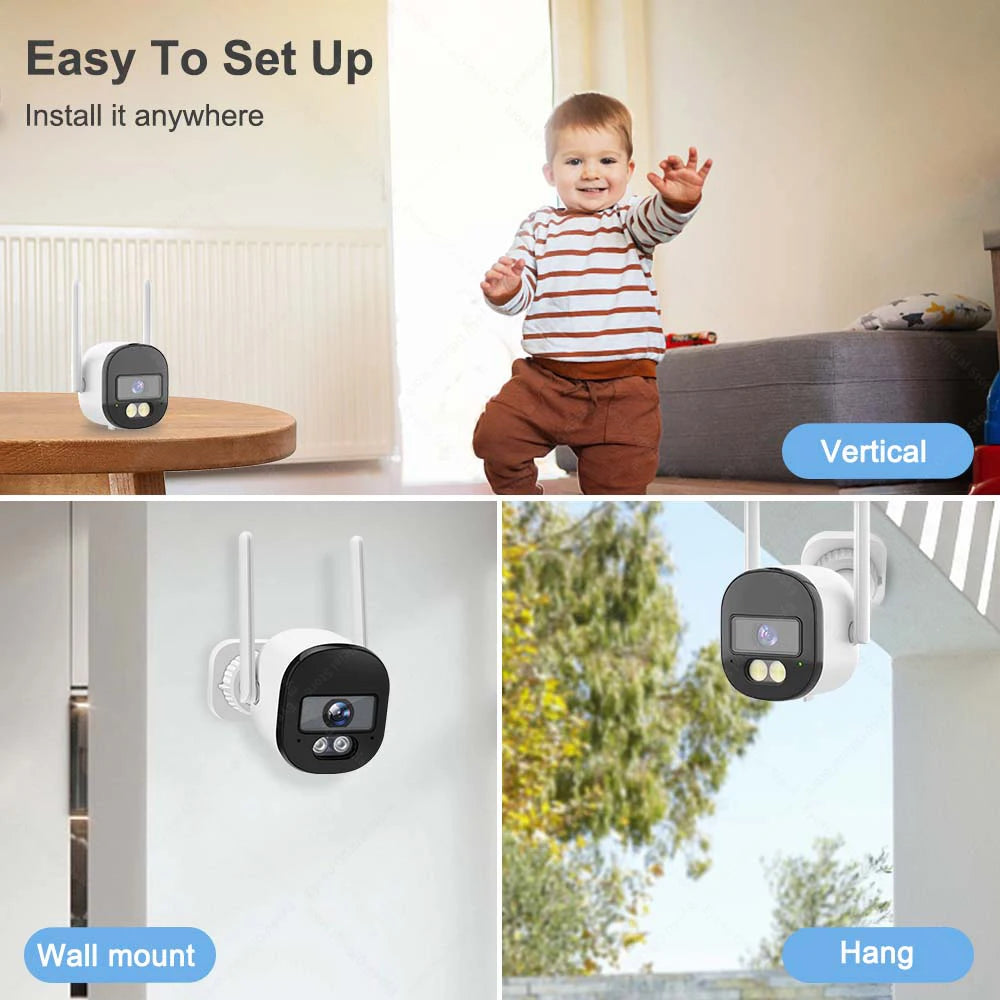 Tuya 4MP Bullet Security Camera Wifi 2K Outdoor Video Cameras Zpaxo