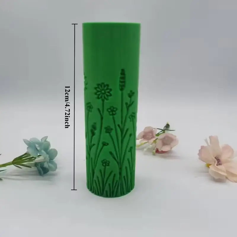 1pcs Seamless Texture Roller for Clay – Sea, Grass & Marine Patterns, No Carve, Plastic, Pottery Tool Zpaxo