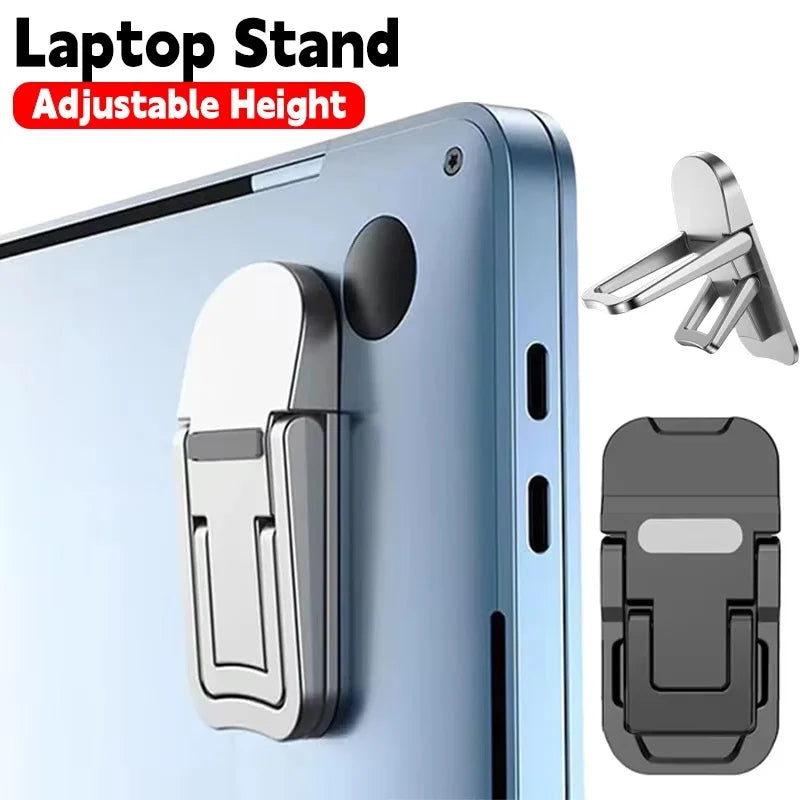 Adjustable Foldable Laptop Stand Mini Legs Ultra-thin Portable Support For Lenovo Notebook Cooling Holder Feet Invisible Bracket Zpaxo