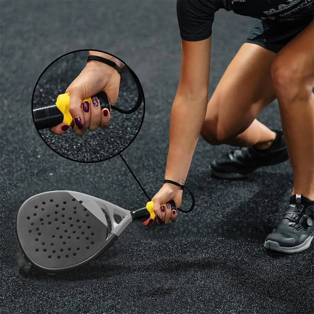 Silicone Tennis Racket Grip Corrector Anti-Slip Portable Grip Correction Device 3 Colors Comfortable Tennis Training Aid Zpaxo