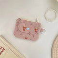Corduroy Coin Purse Women's Wallet Zipper Card Holder Bank ID Bag