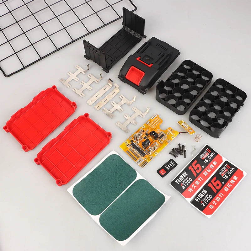 Can Be Install 10 15 Batteries 21700 Li Battery Case Circuit Board