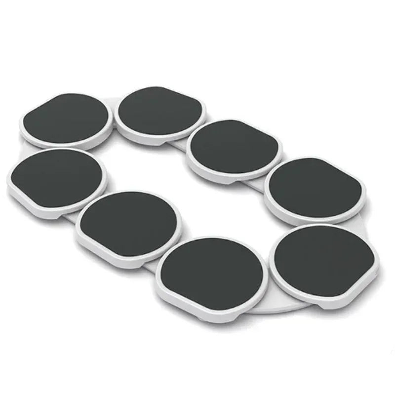 Kitchen Dining Table Turntable Kitchen Countertop Turntable 360 Degree Rotation Versatile Heat Resistant for Rectangular Table Zpaxo WHITE L