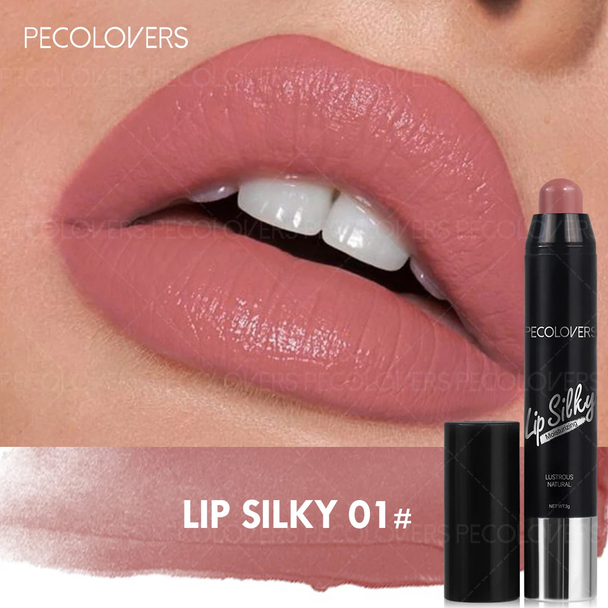 1PC Moisturizing Lipstick Long-lasting Non Fading Lip Gloss, Silky Smooth Texture, Easy to Carry, Suitable for Girl gifts Zpaxo 01