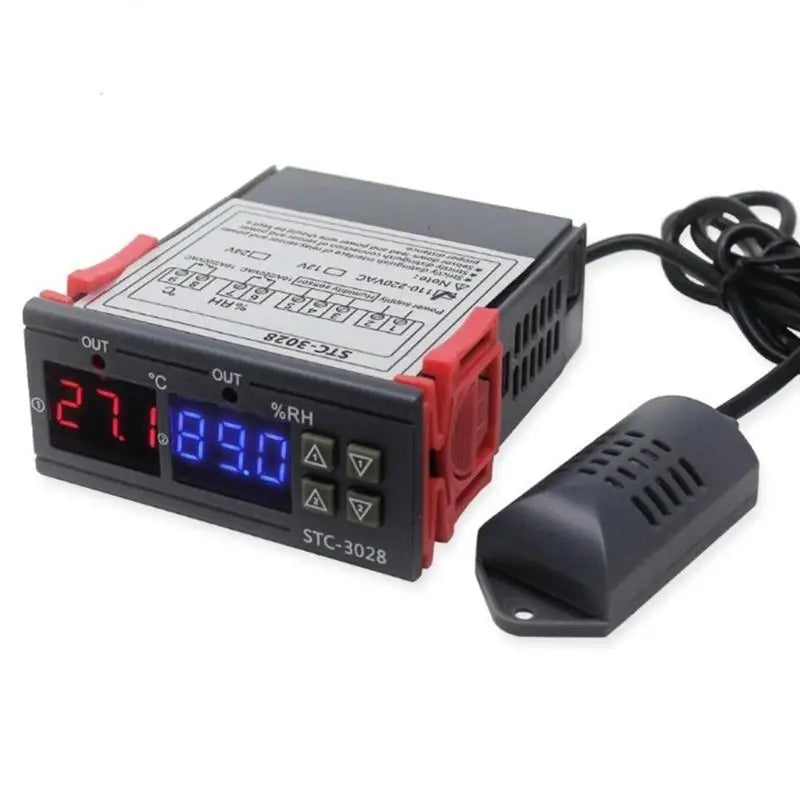 652F Dual LCD-Thermostat Temperature Humidity Control STC-3028 Zpaxo 12v CN