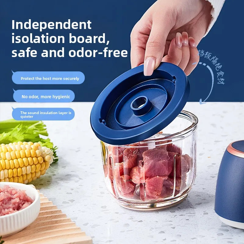 350ML Electric Meat Grinders Food Crusher Garlic masher USB Multifunctional Vegetable Slicer Processor Chopper Kitchen Blenders Zpaxo