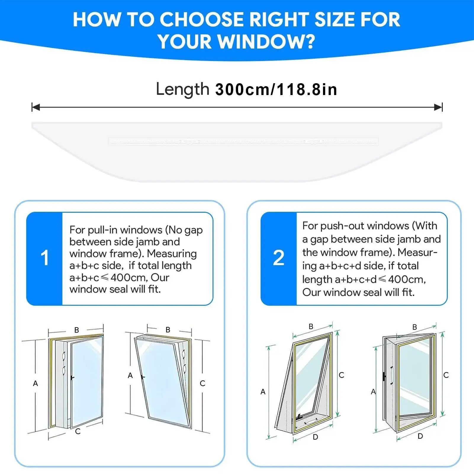 Universal Window Seals Portable Air Conditioner Sealing Plate