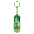 Compact Portable Pill Case Keychain Flower Basket Multifunctional Handmade Mini Medicine Box Pendant Waterproof Zpaxo Green