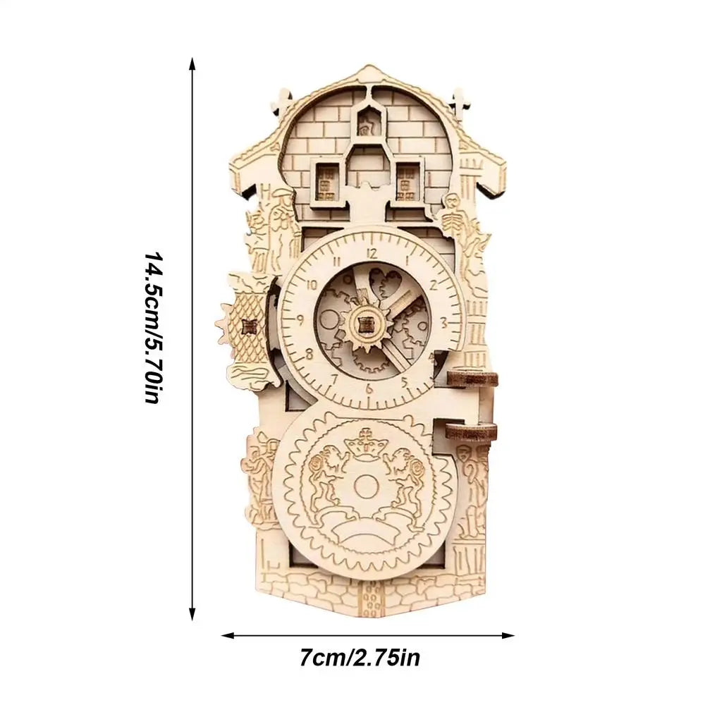 Fridge Magnets Astronomical Clock Tourism Collection Magnets Cultural Travel Souvenirs for Homeowners Photography Hobbyists Zpaxo Wood Color