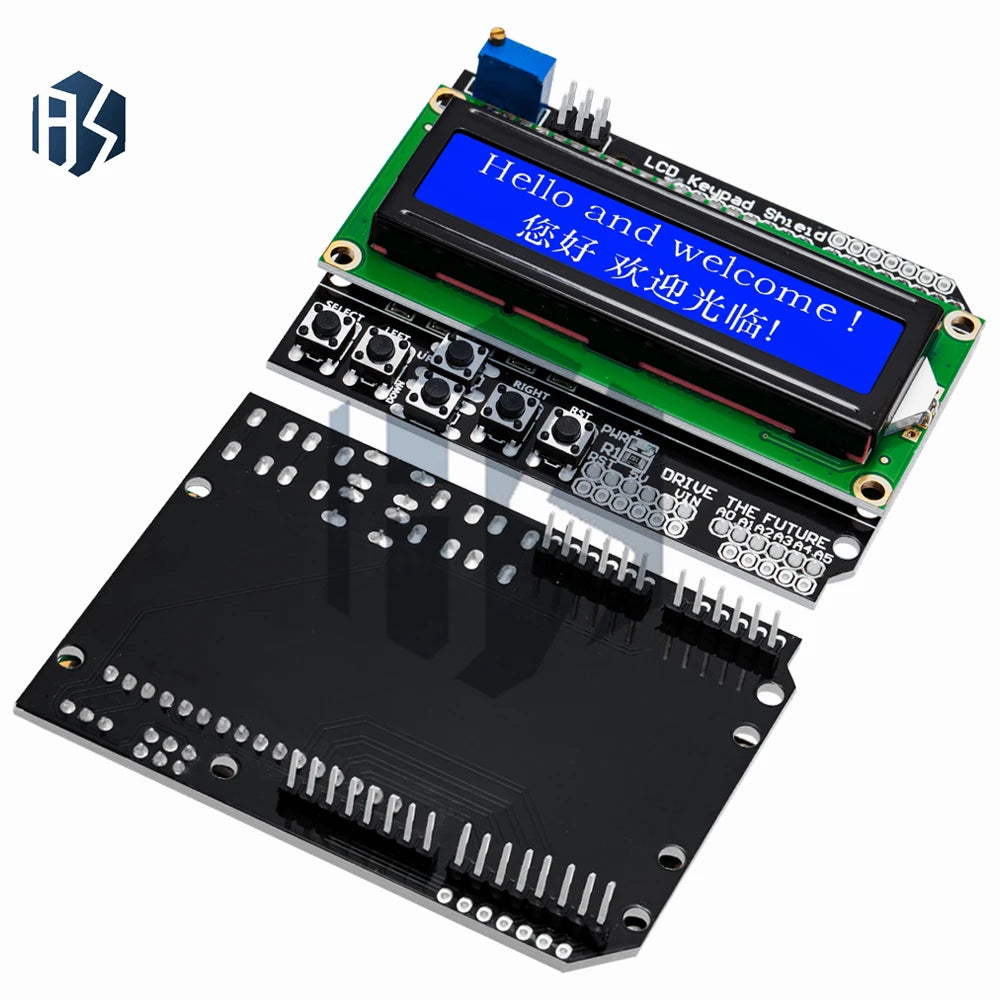 LCD Keypad Shield LCD1602 1602 Module Display Arduino ATMEGA328 Zpaxo