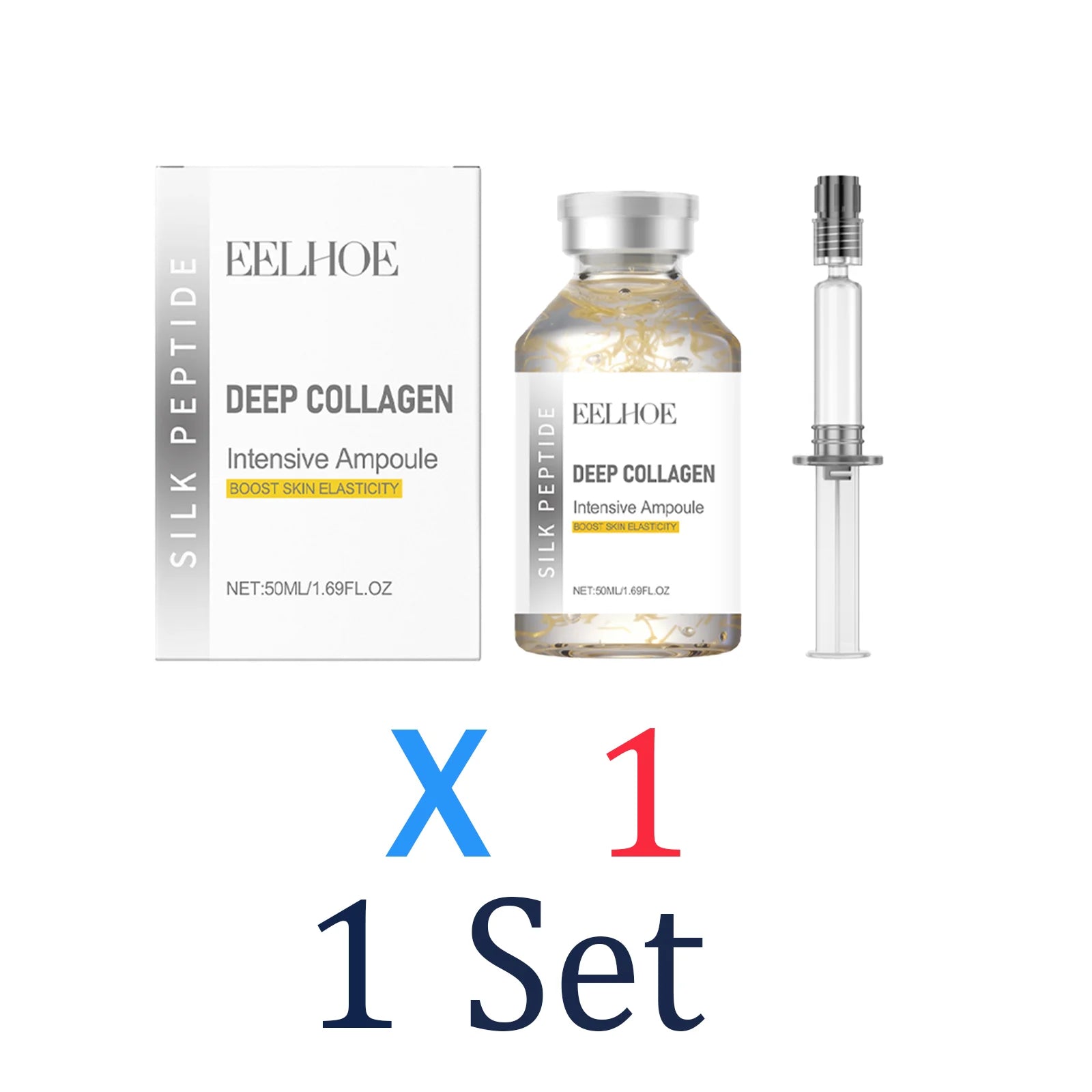 Deep Collagen Silk Peptide Niacinamide Serum Facial Care Barrier Protection Moisturizing Repairing Nourishing Radiance Serum Zpaxo 1 Set