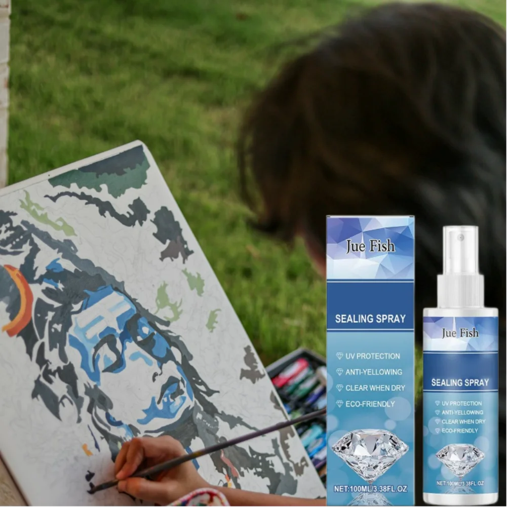 Diamond Painting Sealer Spray – Clear Gloss UV Protective Finish Art Sealer Spray Zpaxo