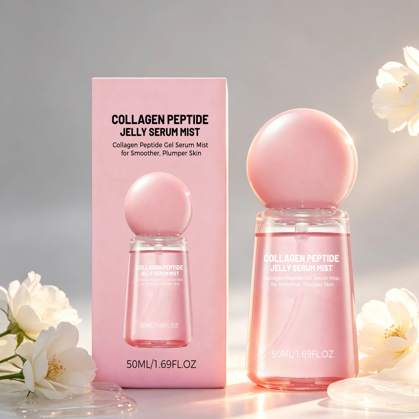 Collagen Peptides Jelly Serum Mist – Hydrating Face Spray Face Serum Spray Zpaxo