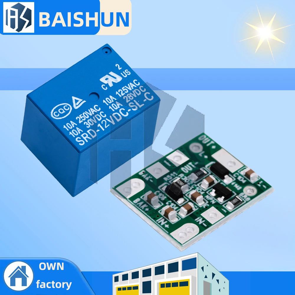 Power Switcher Dual UPS Uninterruptible 12V 24V Optional Zpaxo