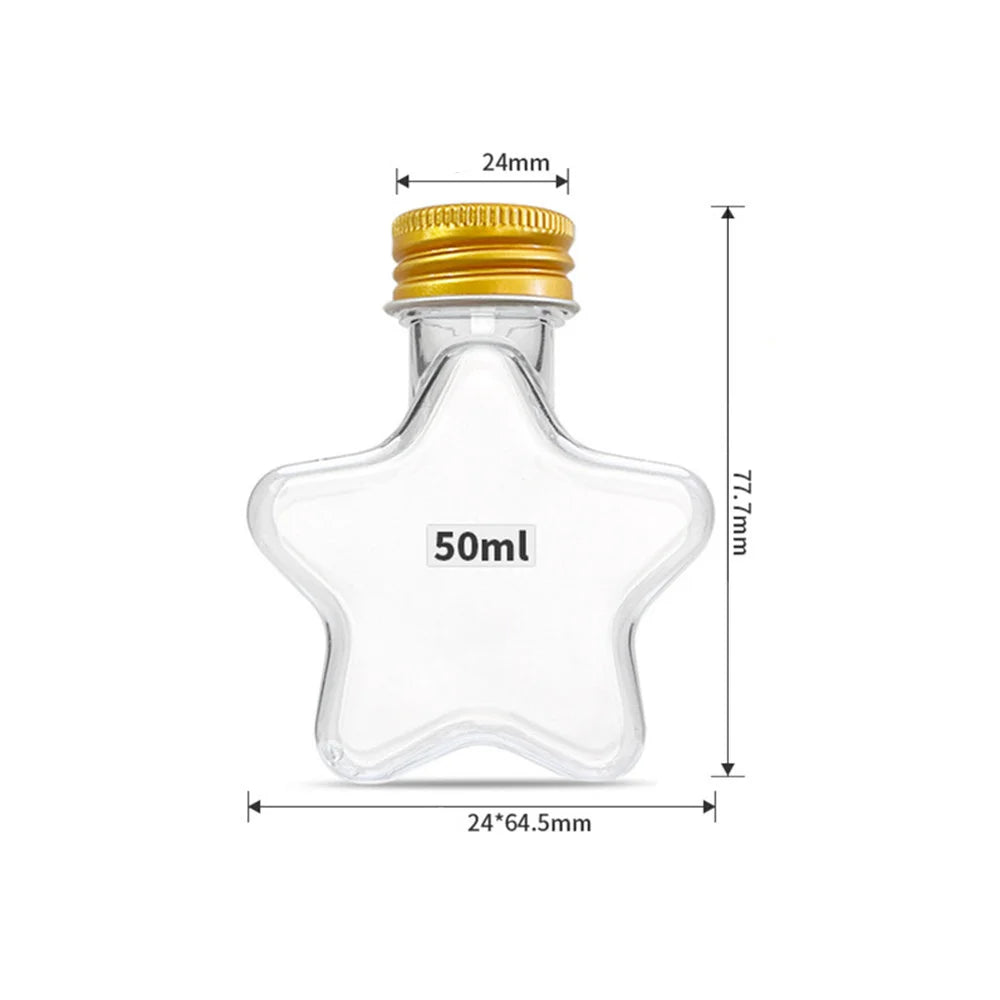 10-Pack Fillable Christmas Ball Ornaments – 50ml Clear Plastic