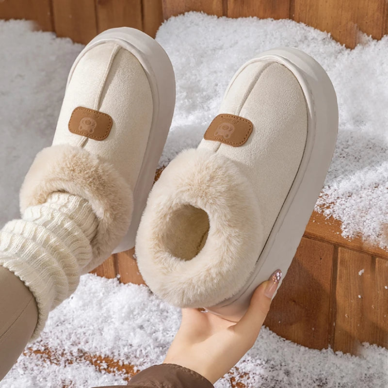 Winter Women's Indoor Slippers Warm Thick Sole Soft Comfortable