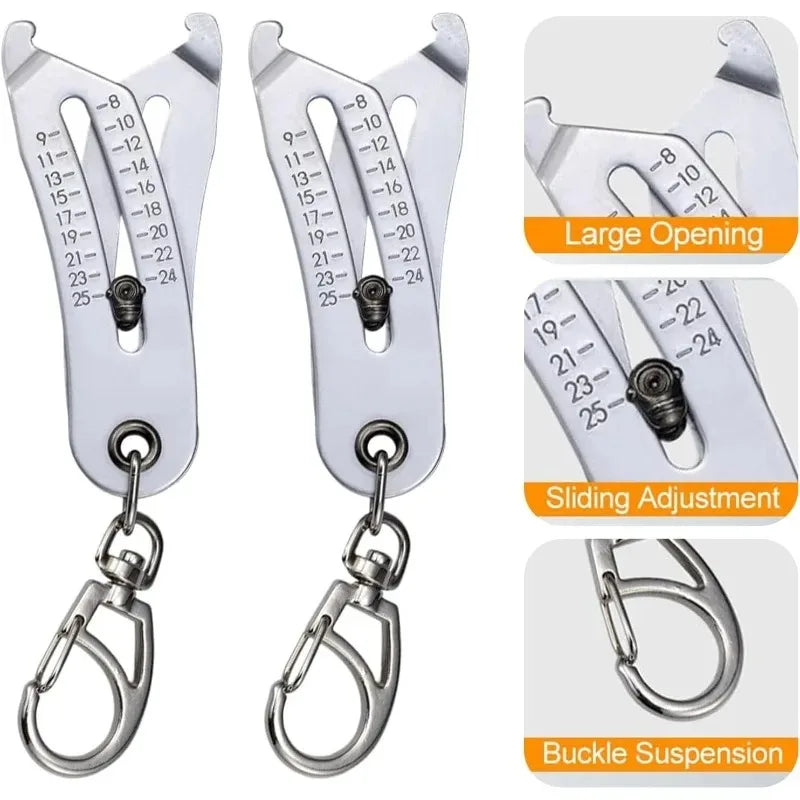 Bolt & Nut Size Finder Keychain Gauge – Metric & Imperial