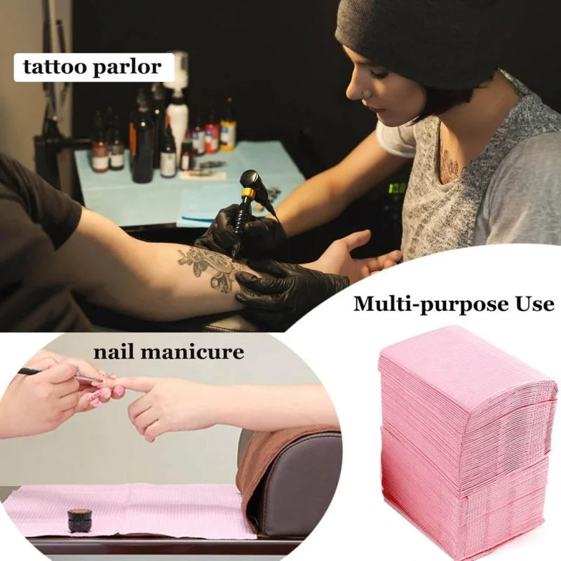 20 50 Disposable Tattoo Clean Pad Nail Art Table Mat Foldable Covers