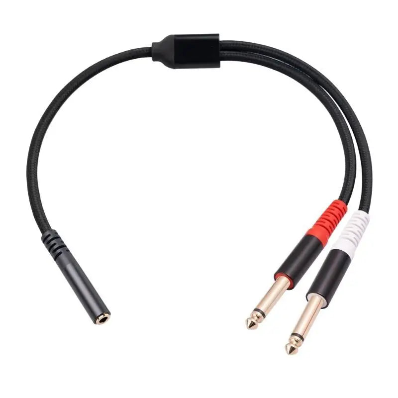 652F Durability Double Male Connector Cord Splitter Cable Zpaxo